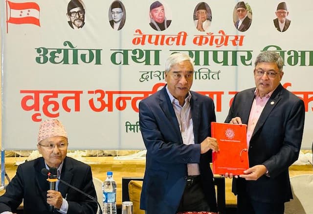 विदेशीलाई अपार्टमेन्ट खरिद गर्न पाउने व्यवस्था गर्न नेपाली कांग्रेसलाई चेम्बरको सुझाव
