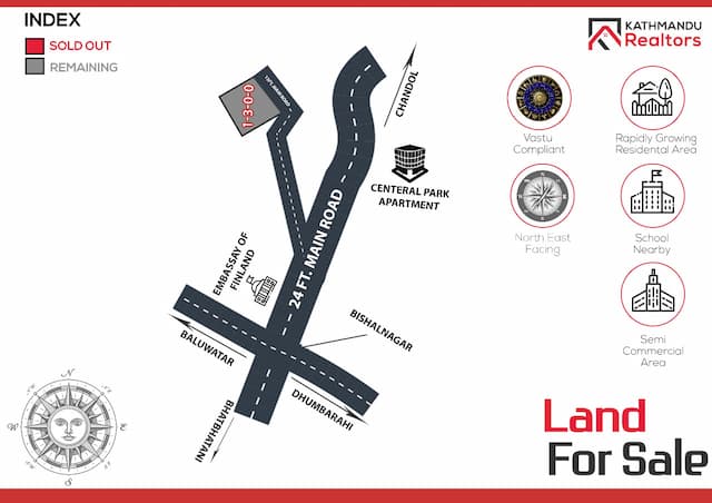 Residential land for sale in Bishalnagar