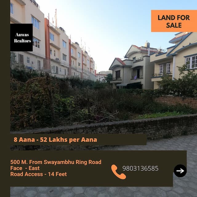 Land for sale near Buddha Park, Swoyambhu